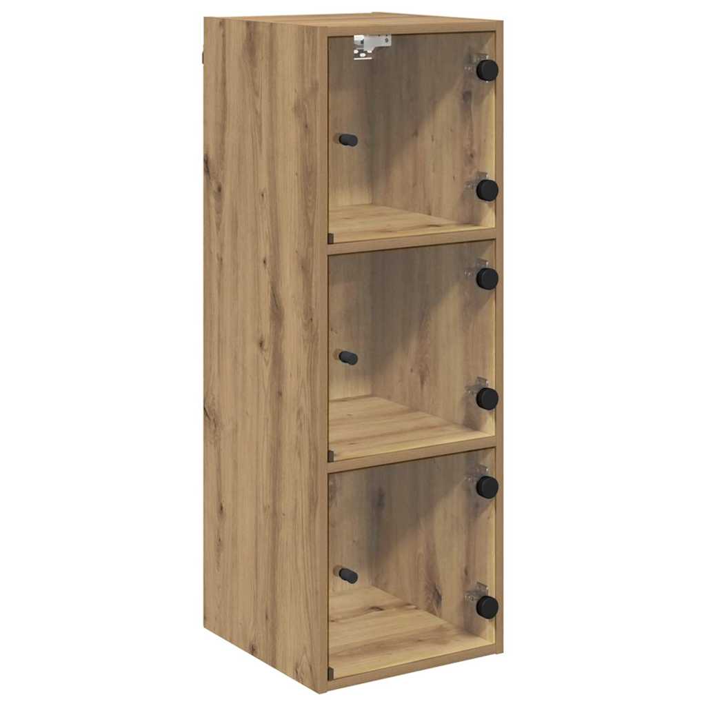 Wandkast Artisan Eiken 35 x 37 x 102 cm Bewerkt hout is nu te koop bij PeponiXL, paradijselijk wonen!