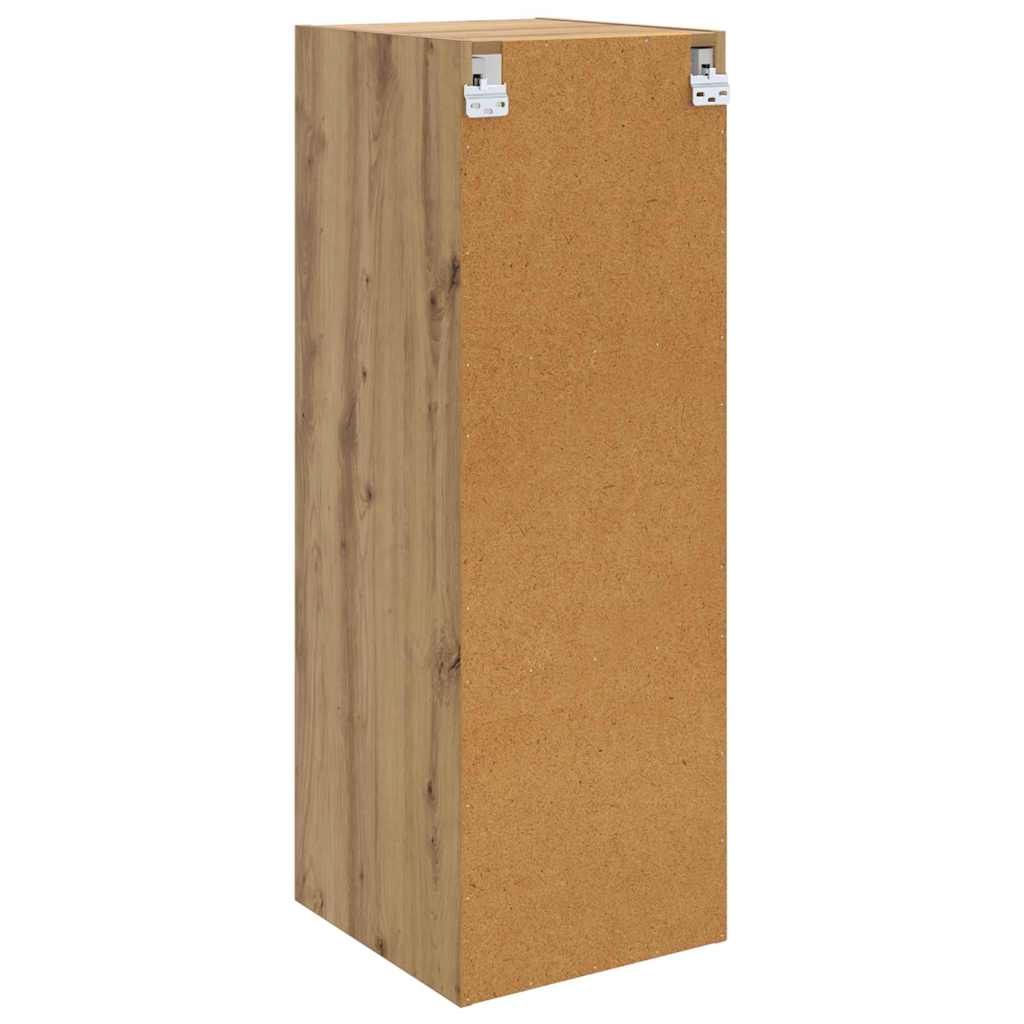 Wandkast Artisan Eiken 35 x 37 x 102 cm Bewerkt hout is nu te koop bij PeponiXL, paradijselijk wonen!