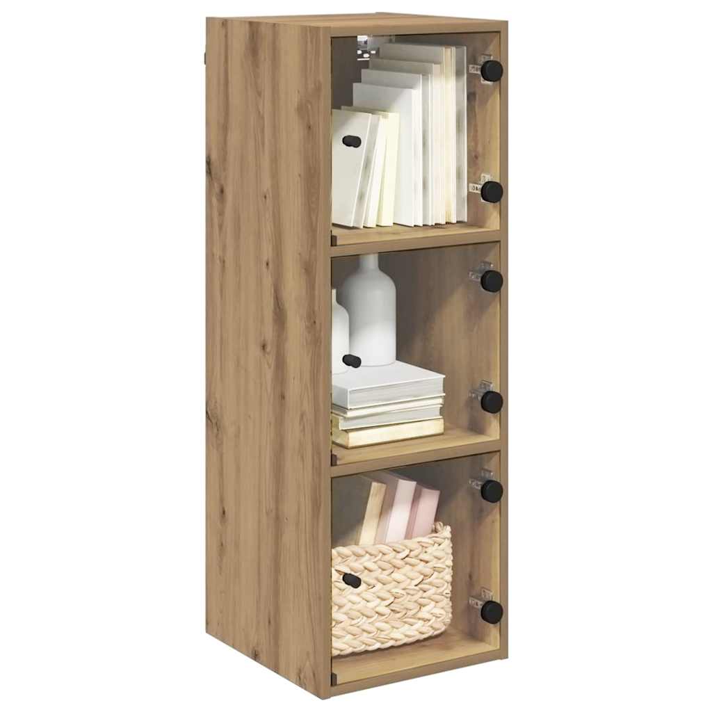 Wandkast Artisan Eiken 35 x 37 x 102 cm Bewerkt hout is nu te koop bij PeponiXL, paradijselijk wonen!