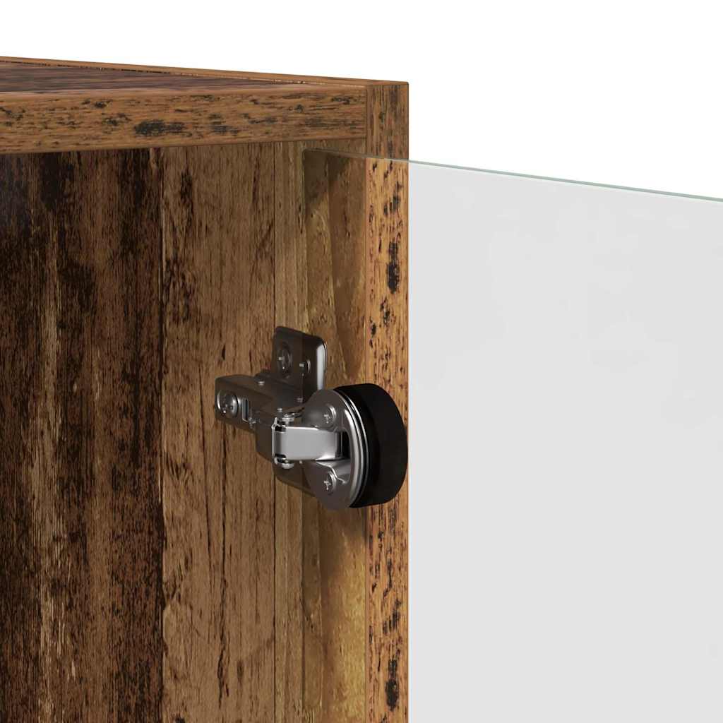 Wandkast Wandgemonteerd Oud Hout 68 x 37 x 68,5 cm Bewerkt hout is nu te koop bij PeponiXL, paradijselijk wonen!