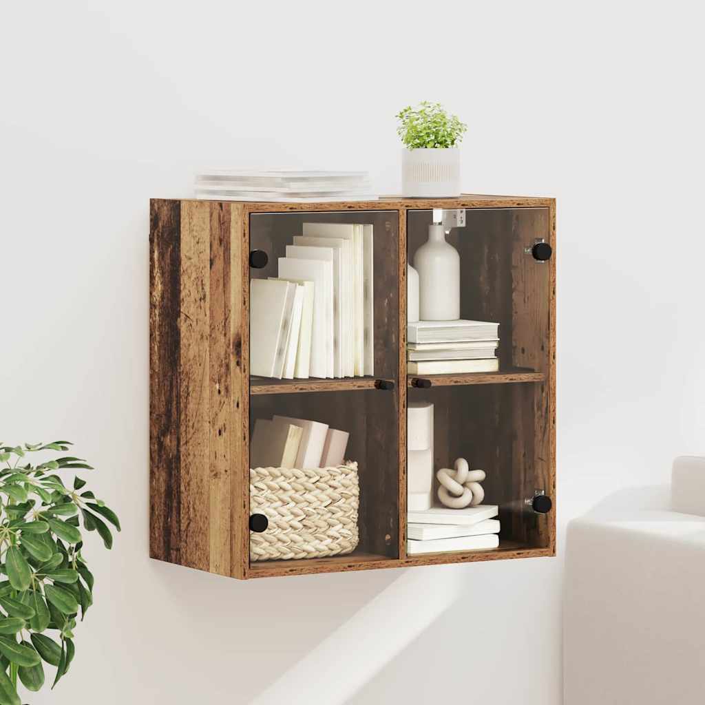 Wandkast Wandgemonteerd Oud Hout 68 x 37 x 68,5 cm Bewerkt hout is nu te koop bij PeponiXL, paradijselijk wonen!