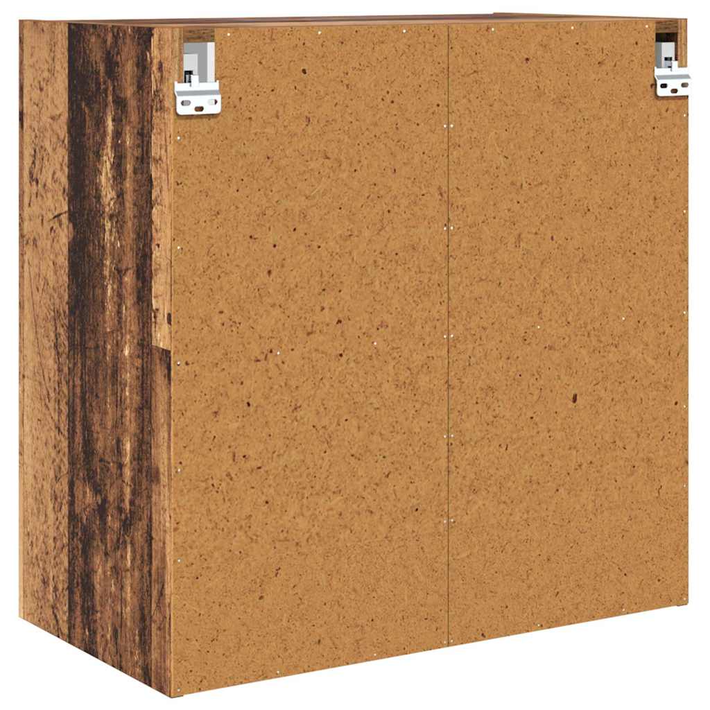 Wandkast Wandgemonteerd Oud Hout 68 x 37 x 68,5 cm Bewerkt hout is nu te koop bij PeponiXL, paradijselijk wonen!