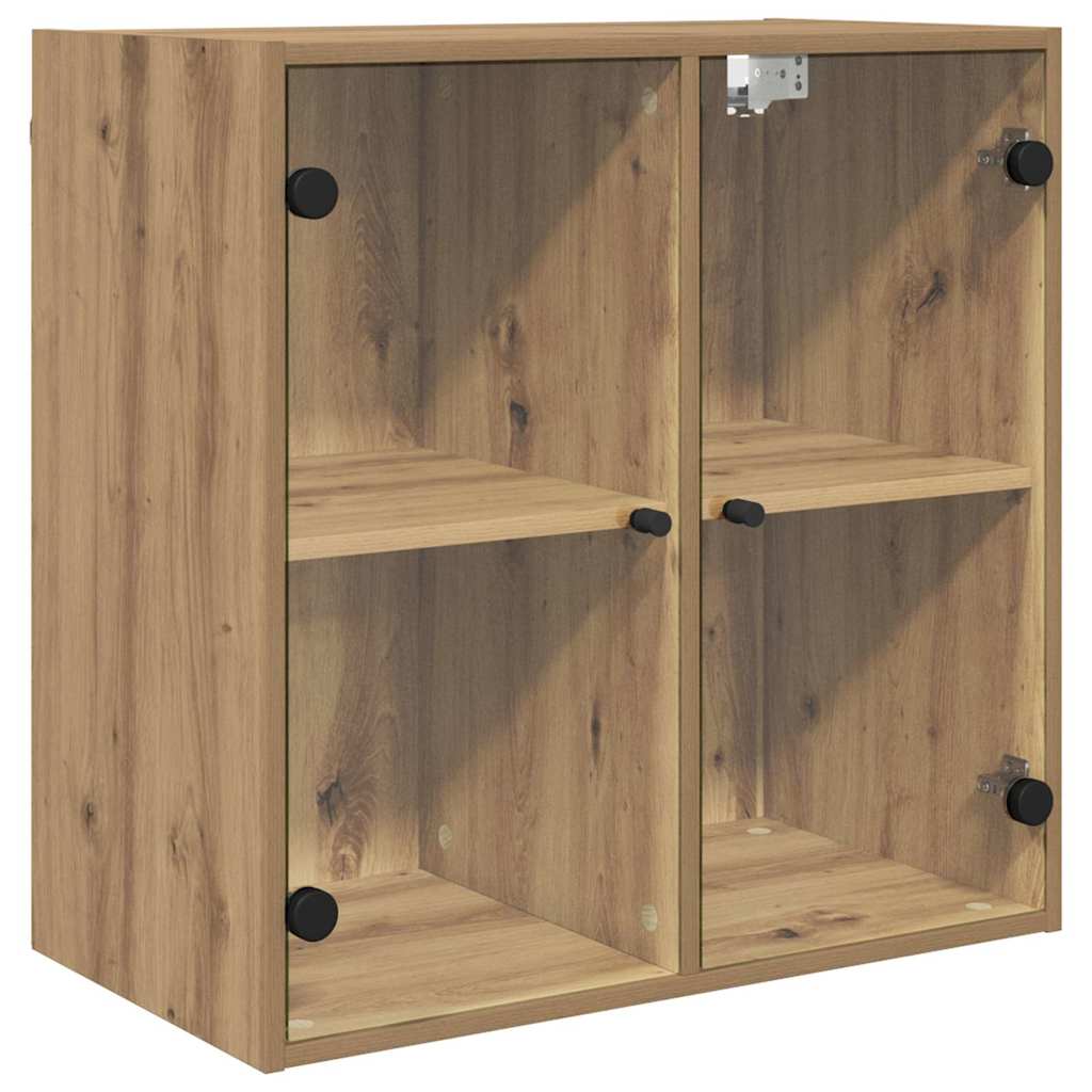 Wandkast Artisan Eiken 68 x 37 x 68,5 cm Bewerkt hout is nu te koop bij PeponiXL, paradijselijk wonen!