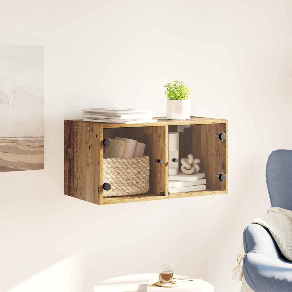 Wandkast Wandgemonteerd Oud Hout 68 x 37 x 35 cm Bewerkt hout is nu te koop bij PeponiXL, paradijselijk wonen!