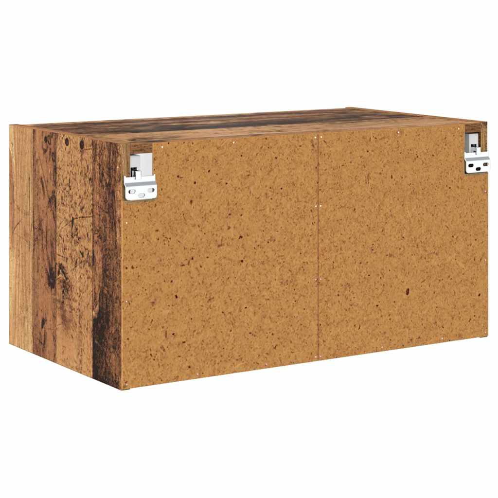 Wandkast Wandgemonteerd Oud Hout 68 x 37 x 35 cm Bewerkt hout is nu te koop bij PeponiXL, paradijselijk wonen!