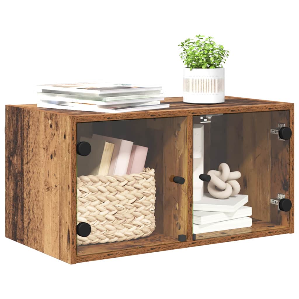 Wandkast Wandgemonteerd Oud Hout 68 x 37 x 35 cm Bewerkt hout is nu te koop bij PeponiXL, paradijselijk wonen!