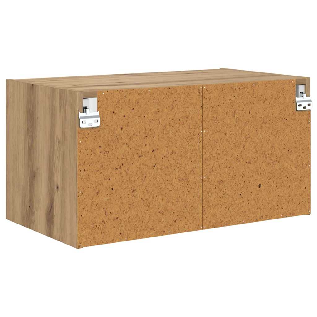 Wandkast Artisan Eiken 68 x 37 x 35 cm Bewerkt hout is nu te koop bij PeponiXL, paradijselijk wonen!