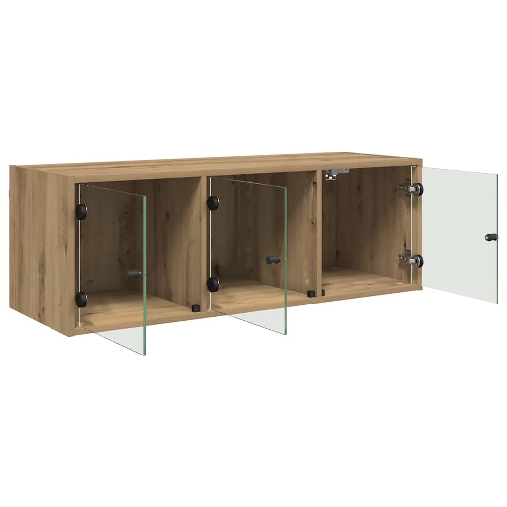 Wandkast Artisan Eiken 102 x 37 x 35 cm Bewerkt hout is nu te koop bij PeponiXL, paradijselijk wonen!