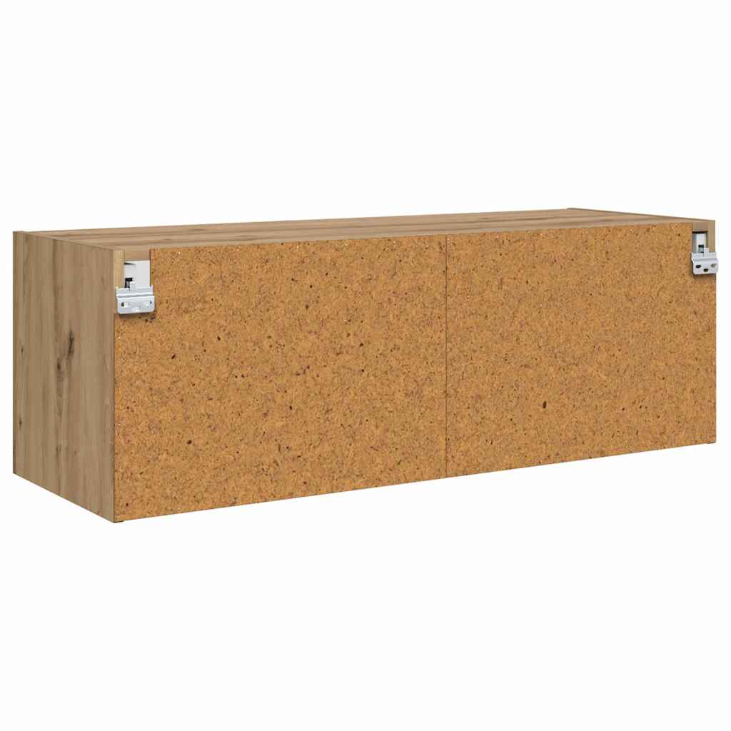 Wandkast Artisan Eiken 102 x 37 x 35 cm Bewerkt hout is nu te koop bij PeponiXL, paradijselijk wonen!
