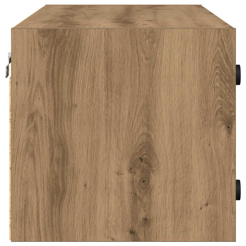 Wandkast Artisan Eiken 102 x 37 x 35 cm Bewerkt hout is nu te koop bij PeponiXL, paradijselijk wonen!