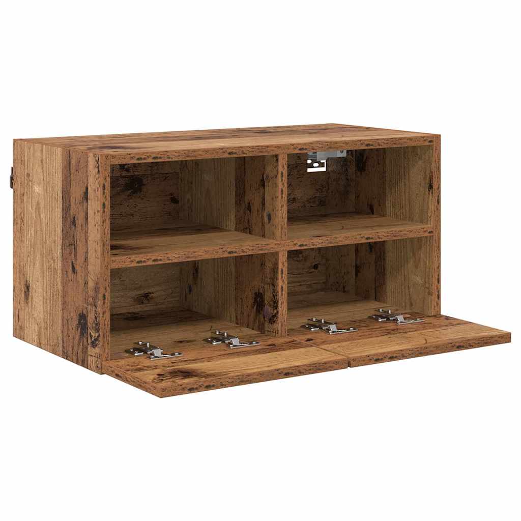 TV Wandkast Oud Hout 60 x 30 x 30 cm Bewerkt hout is nu te koop bij PeponiXL, paradijselijk wonen!