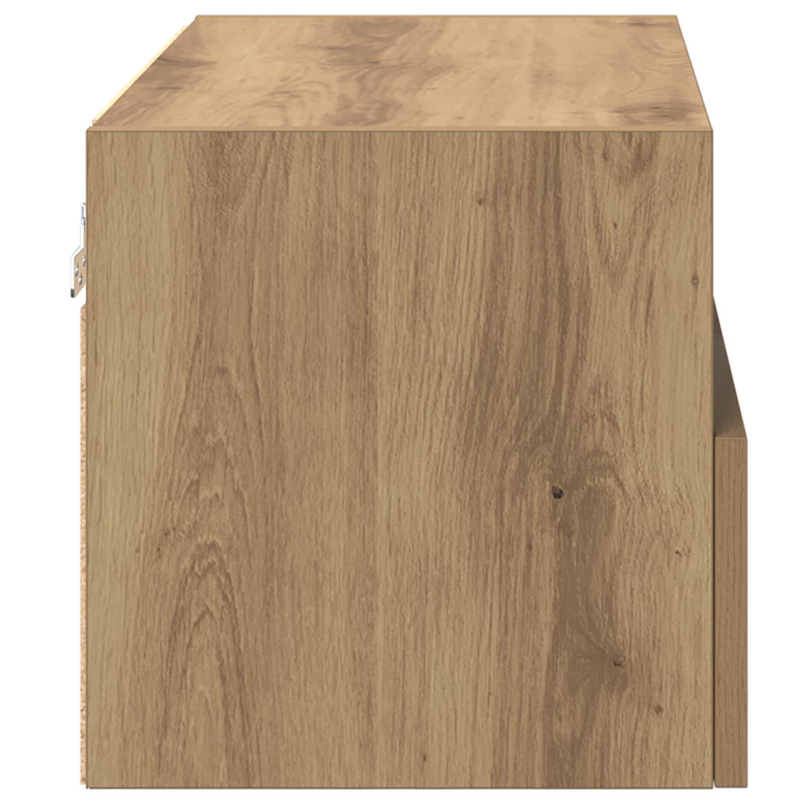 TV Wandkast 60 x 30 x 30 cm Artisan Eiken Bewerkt hout is nu te koop bij PeponiXL, paradijselijk wonen!
