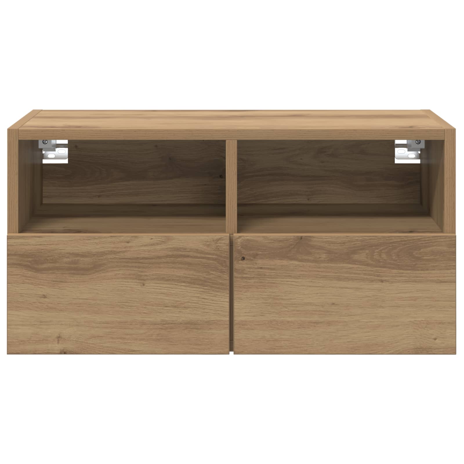 TV Wandkasten 2 pcs Artisan Eiken Bewerkt hout is nu te koop bij PeponiXL, paradijselijk wonen!