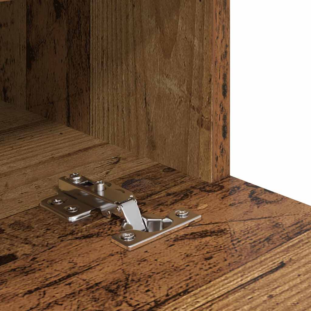 TV Wandkast Oud Hout 80 x 30 x 30 cm Bewerkt hout is nu te koop bij PeponiXL, paradijselijk wonen!