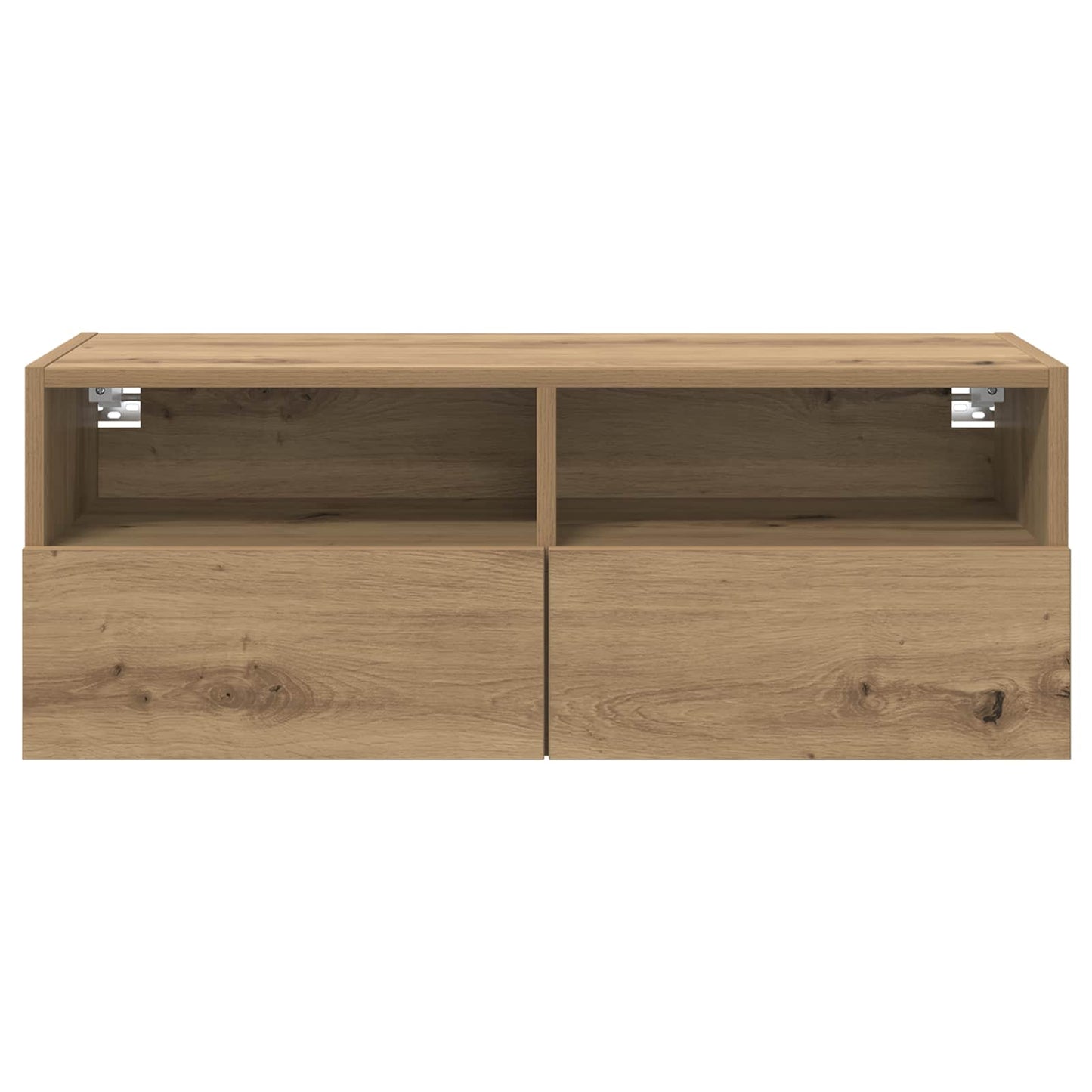 TV Wandkast 80 x 30 x 30 cm Artisan Eiken Bewerkt hout is nu te koop bij PeponiXL, paradijselijk wonen!