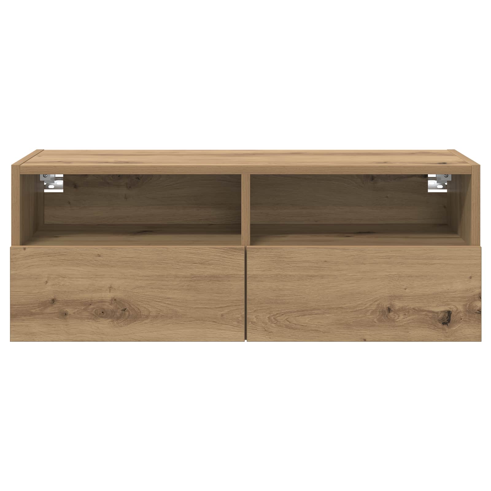 TV Wandkast 80 x 30 x 30 cm Artisan Eiken Bewerkt hout is nu te koop bij PeponiXL, paradijselijk wonen!