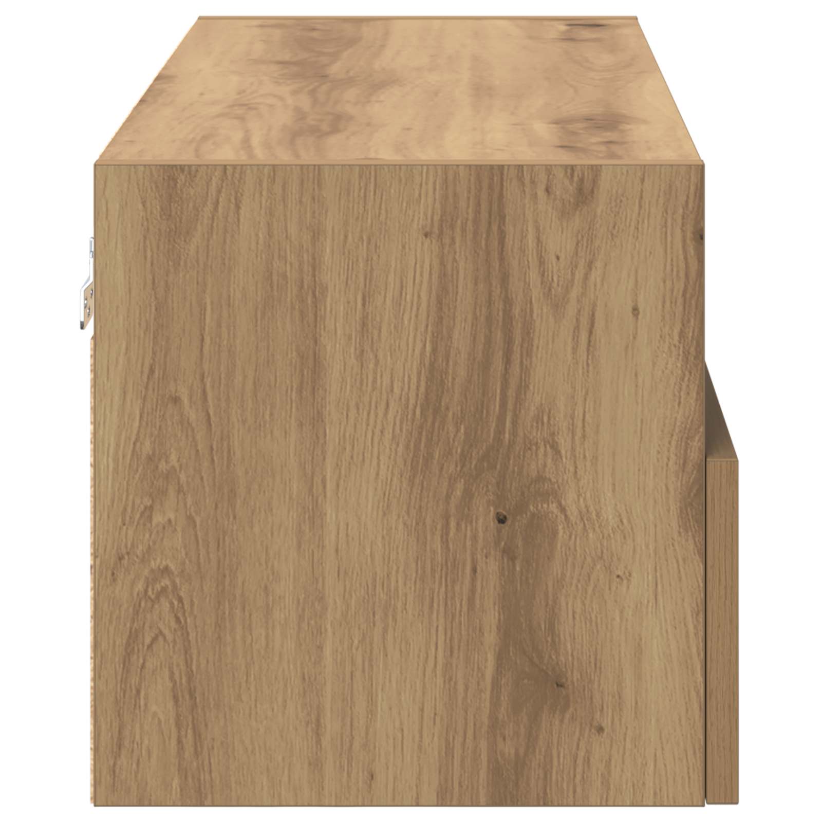 TV Wandkast 80 x 30 x 30 cm Artisan Eiken Bewerkt hout is nu te koop bij PeponiXL, paradijselijk wonen!
