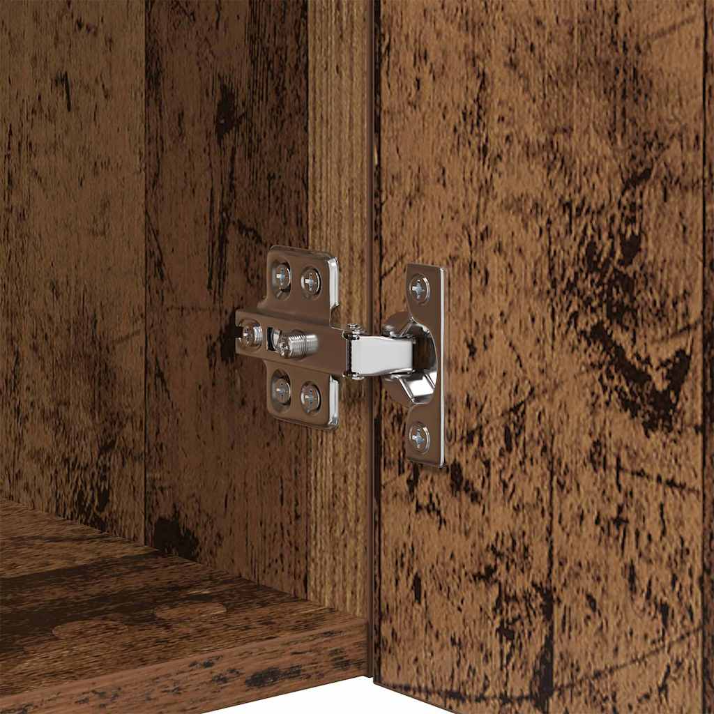 TV Wandkast Wandgemonteerd Oud Hout 40,5x30x40cm Bewerkt hout is nu te koop bij PeponiXL, paradijselijk wonen!