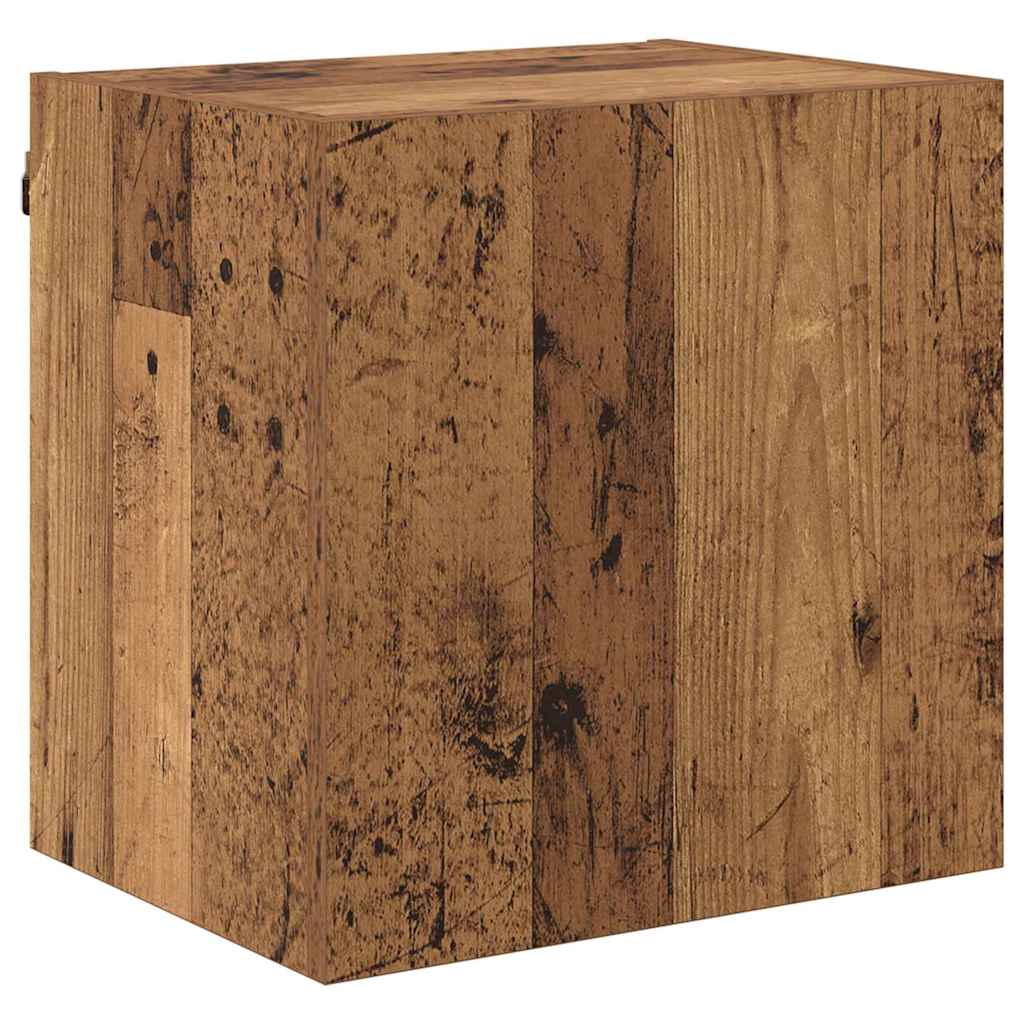TV Wandkast Wandgemonteerd Oud Hout 40,5x30x40cm Bewerkt hout is nu te koop bij PeponiXL, paradijselijk wonen!