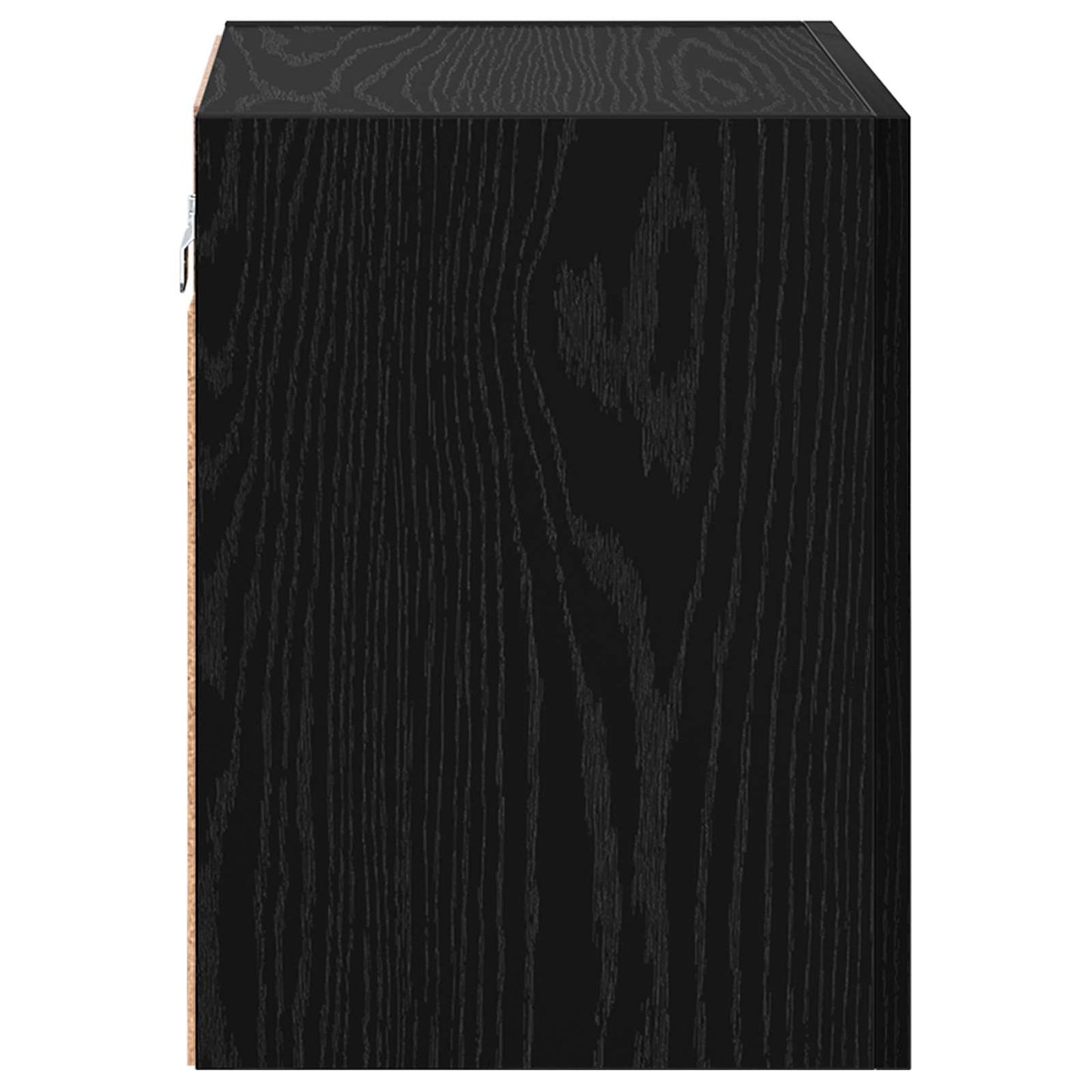 TV Wandkast Zwart Eiken 40,5x30x40cm Bewerkt hout is nu te koop bij PeponiXL, paradijselijk wonen!