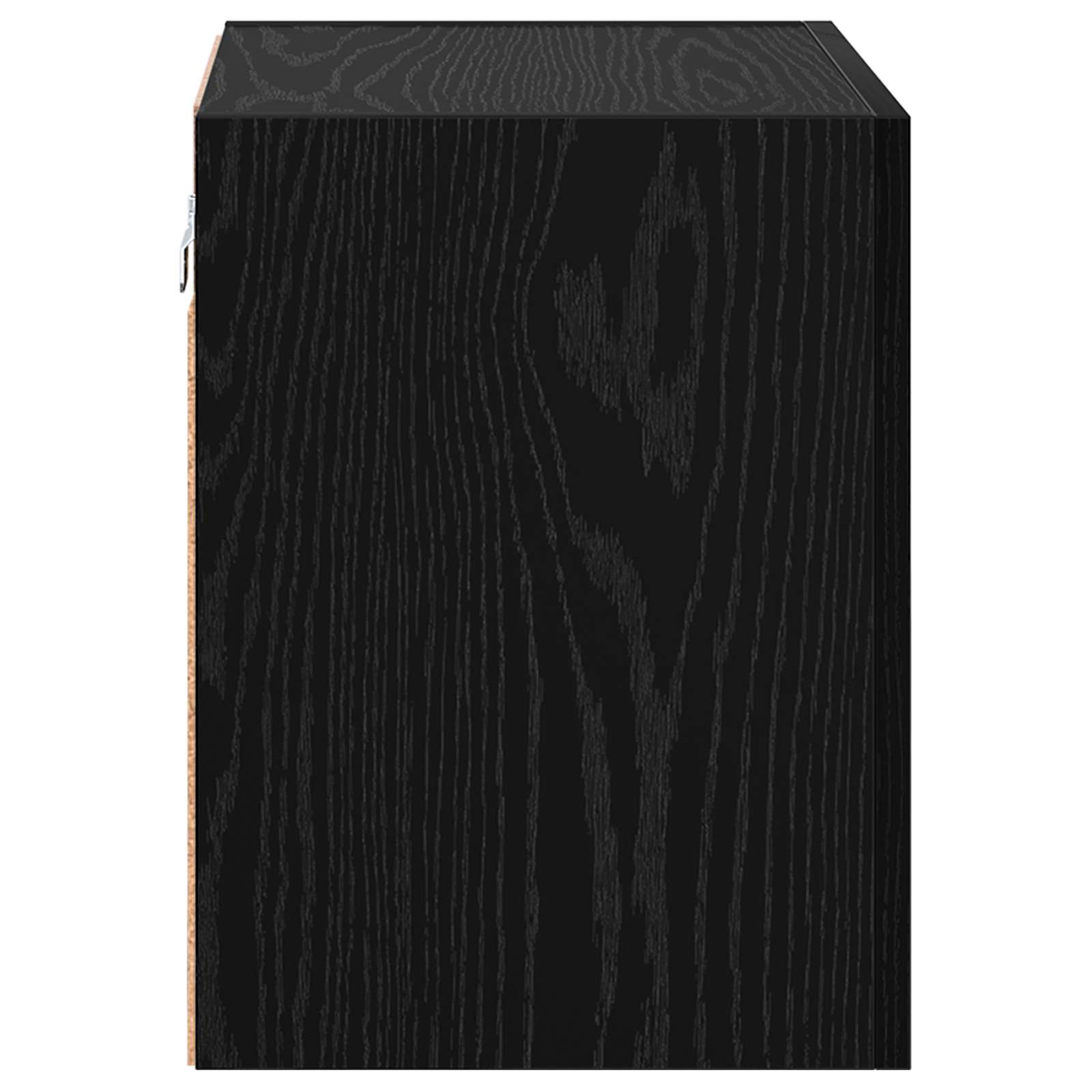 TV Wandkast Zwart Eiken 40,5x30x40cm Bewerkt hout is nu te koop bij PeponiXL, paradijselijk wonen!