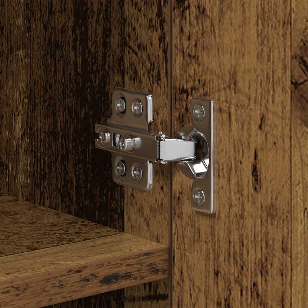 TV Wandkast Oud Hout 40,5 x 30 x 102 cm Bewerkt hout is nu te koop bij PeponiXL, paradijselijk wonen!