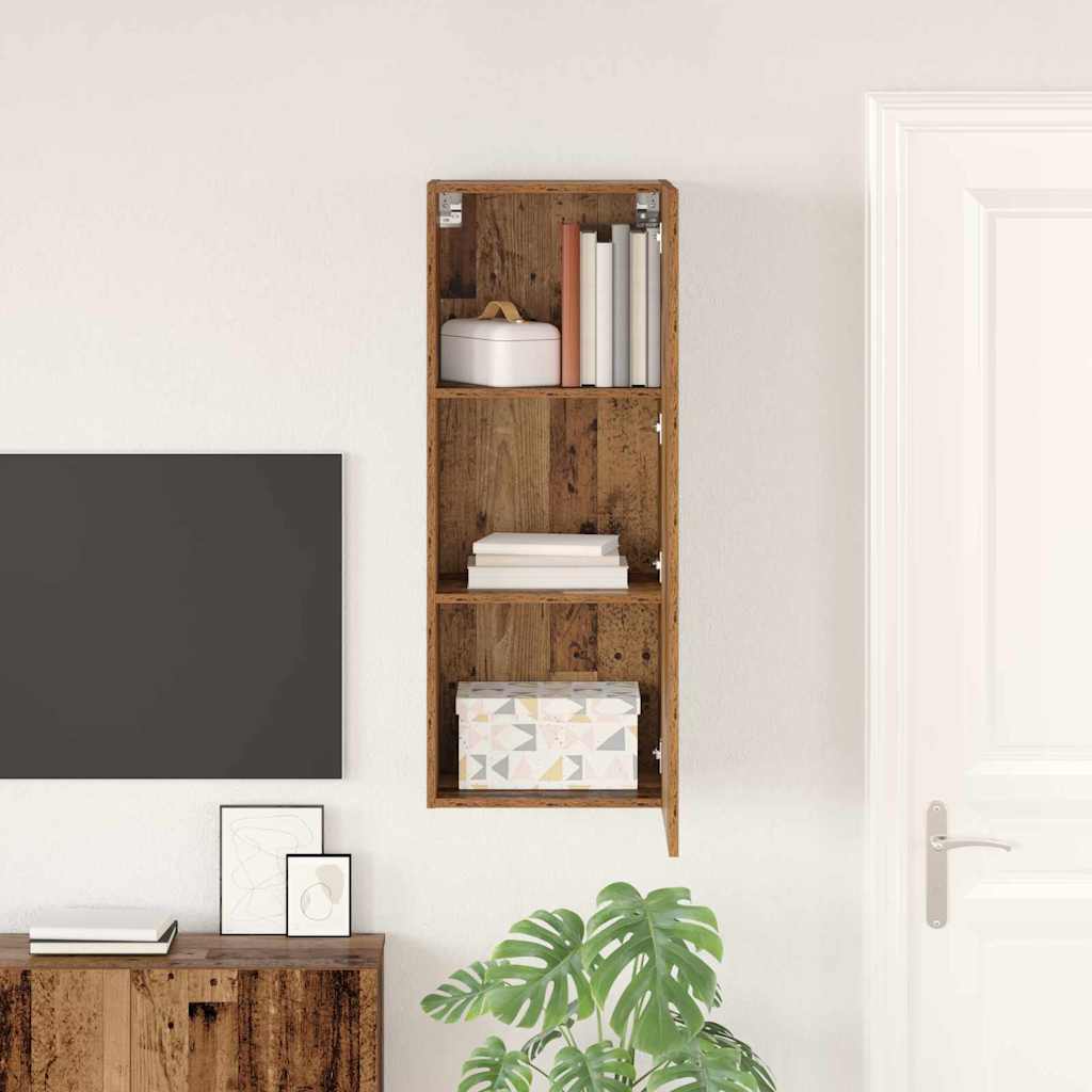 TV Wandkast Oud Hout 40,5 x 30 x 102 cm Bewerkt hout is nu te koop bij PeponiXL, paradijselijk wonen!