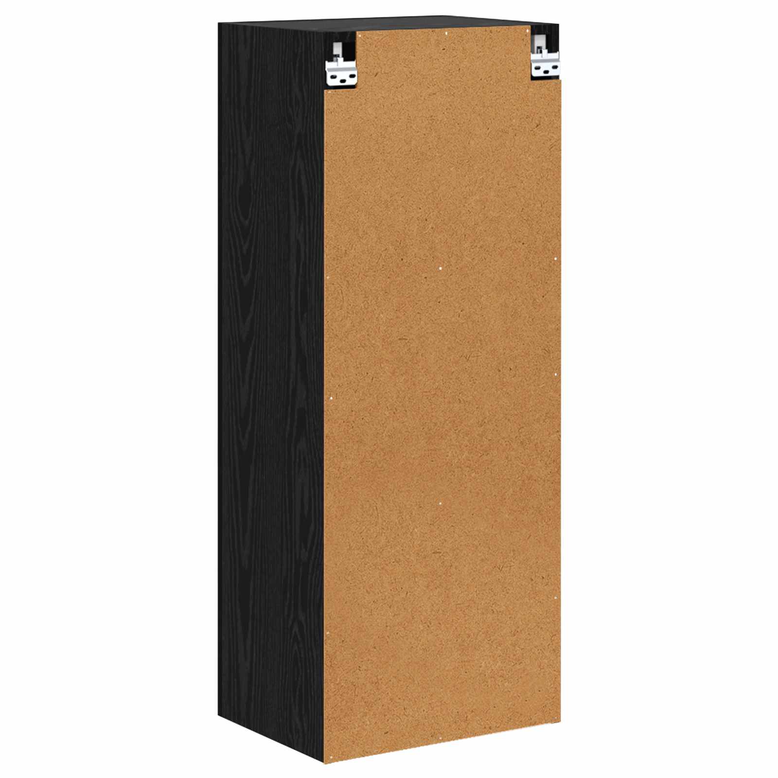 TV Wandkast Zwart Eiken 40,5 x 30 x 102 cm Bewerkt hout is nu te koop bij PeponiXL, paradijselijk wonen!