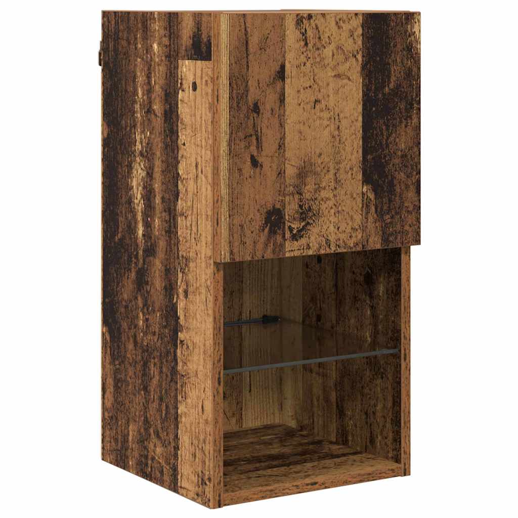 Wandgemonteerde TV-kasten 2 pcs Oudhout 30,5 x 30 x 60 cm is nu te koop bij PeponiXL, paradijselijk wonen!