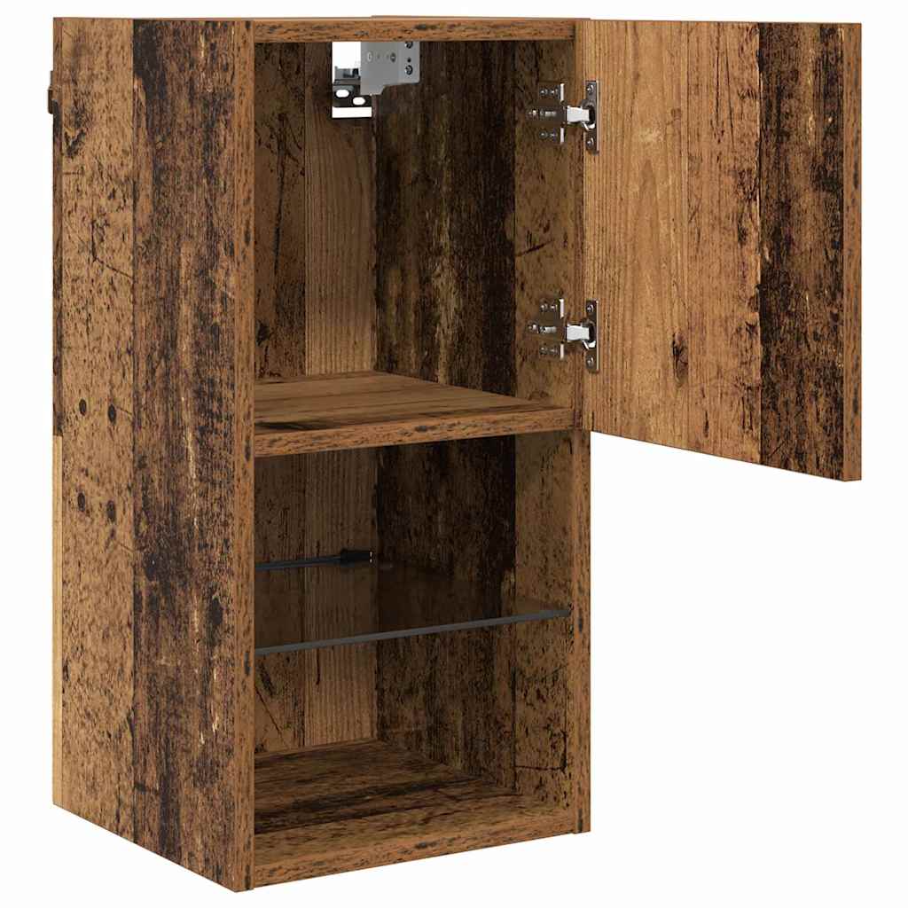 Wandgemonteerde TV-kasten 2 pcs Oudhout 30,5 x 30 x 60 cm is nu te koop bij PeponiXL, paradijselijk wonen!
