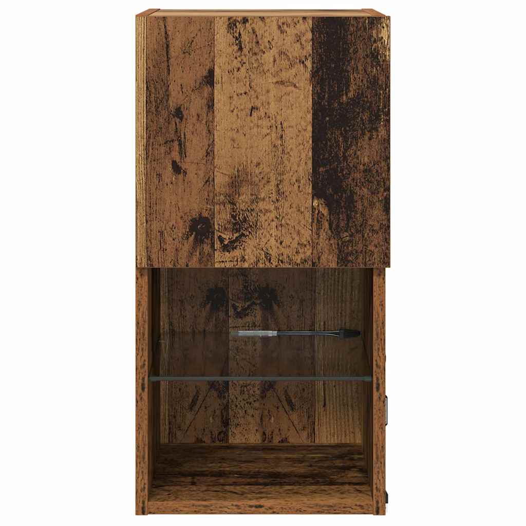 Wandgemonteerde TV-kasten 2 pcs Oudhout 30,5 x 30 x 60 cm is nu te koop bij PeponiXL, paradijselijk wonen!