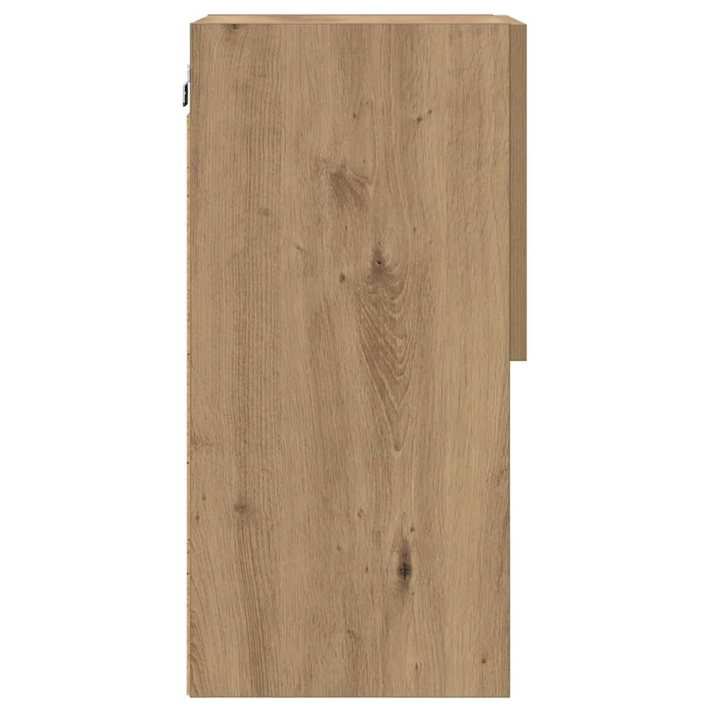 Wandgemonteerde TV-kasten 2 pcs Artisan Eiken 30,5 x 30 x 60 cm is nu te koop bij PeponiXL, paradijselijk wonen!