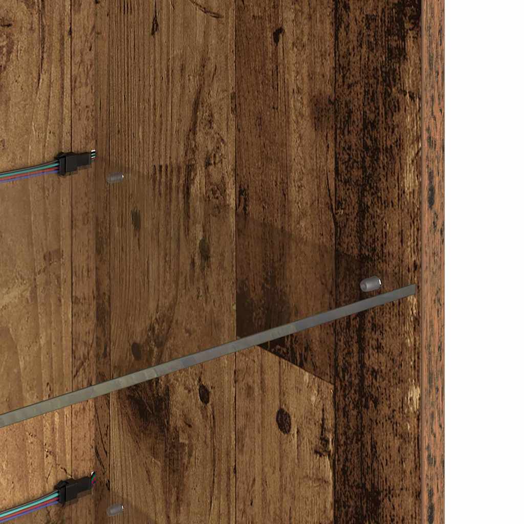 Wandgemonteerde TV-kasten 2 pcs Oudhout 30,5 x 30 x 90 cm is nu te koop bij PeponiXL, paradijselijk wonen!