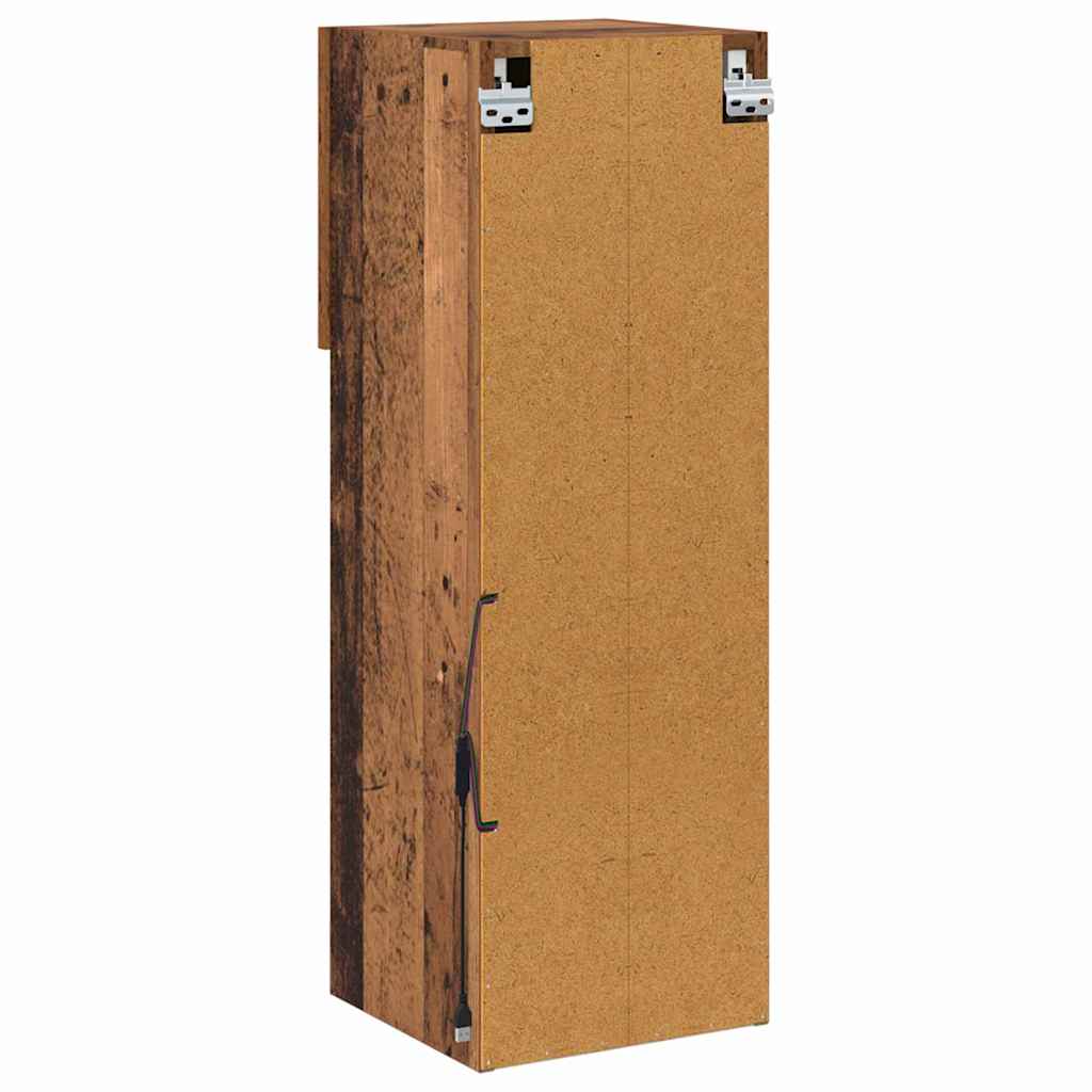 Wandgemonteerde TV-kasten 2 pcs Oudhout 30,5 x 30 x 90 cm is nu te koop bij PeponiXL, paradijselijk wonen!