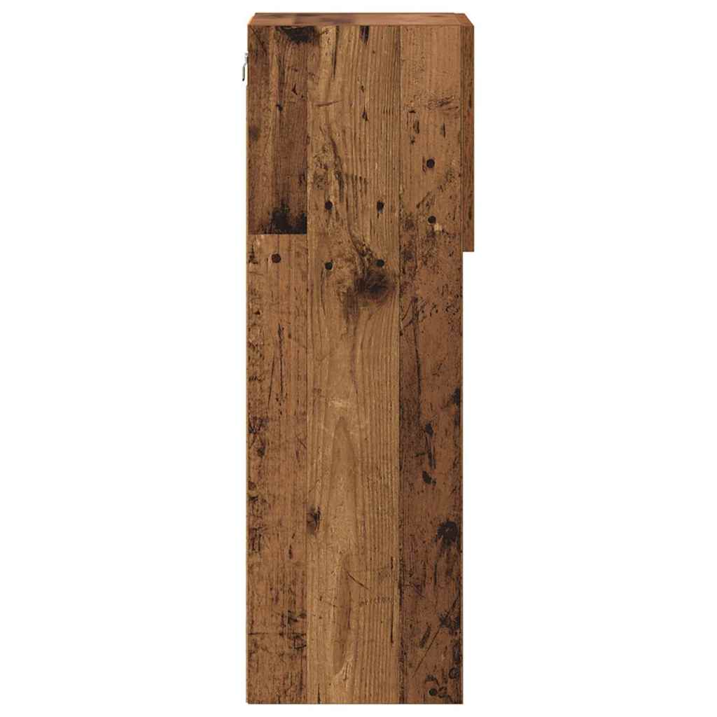 Wandgemonteerde TV-kasten 2 pcs Oudhout 30,5 x 30 x 90 cm is nu te koop bij PeponiXL, paradijselijk wonen!