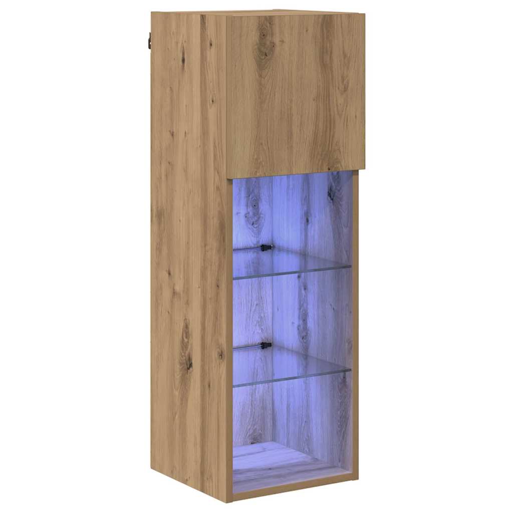 Wandgemonteerd tv-meubel Artisan Eiken 30,5 x 30 x 90 cm is nu te koop bij PeponiXL, paradijselijk wonen!