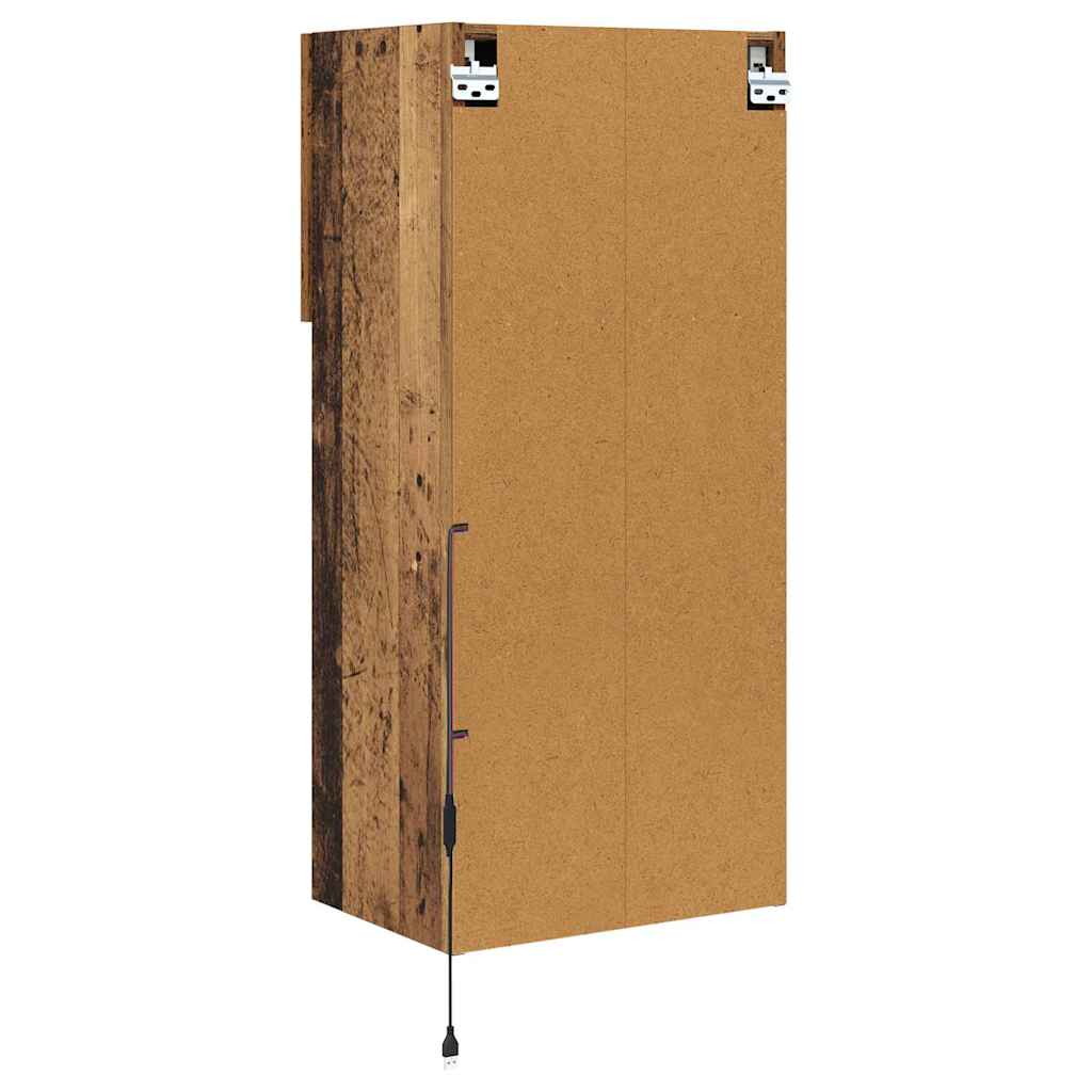 Wandgemonteerde TV-kasten 2 pcs Oudhout 40,5 x 30 x 90 cm is nu te koop bij PeponiXL, paradijselijk wonen!