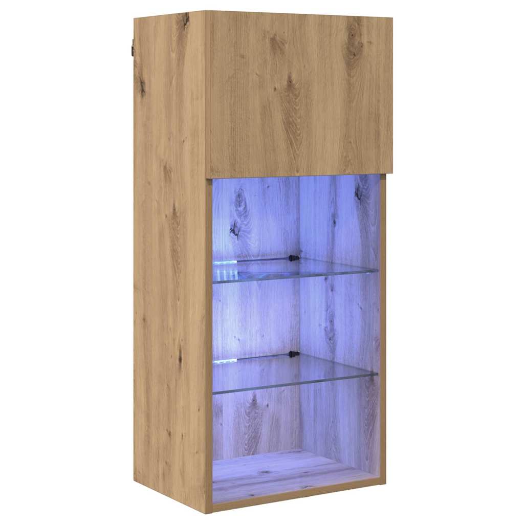 Wandgemonteerd tv-meubel Artisan Eiken 40,5 x 30 x 90 cm is nu te koop bij PeponiXL, paradijselijk wonen!