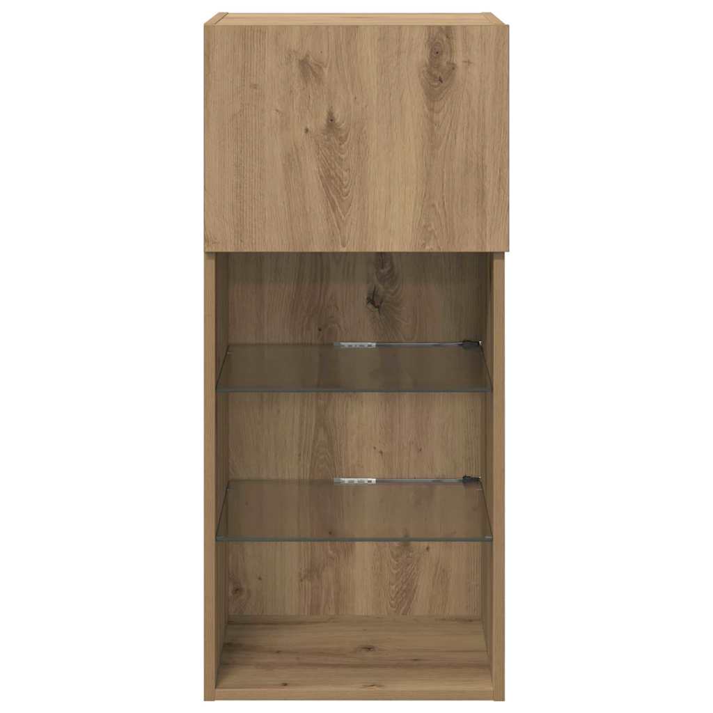 Wandgemonteerd tv-meubel Artisan Eiken 40,5 x 30 x 90 cm is nu te koop bij PeponiXL, paradijselijk wonen!