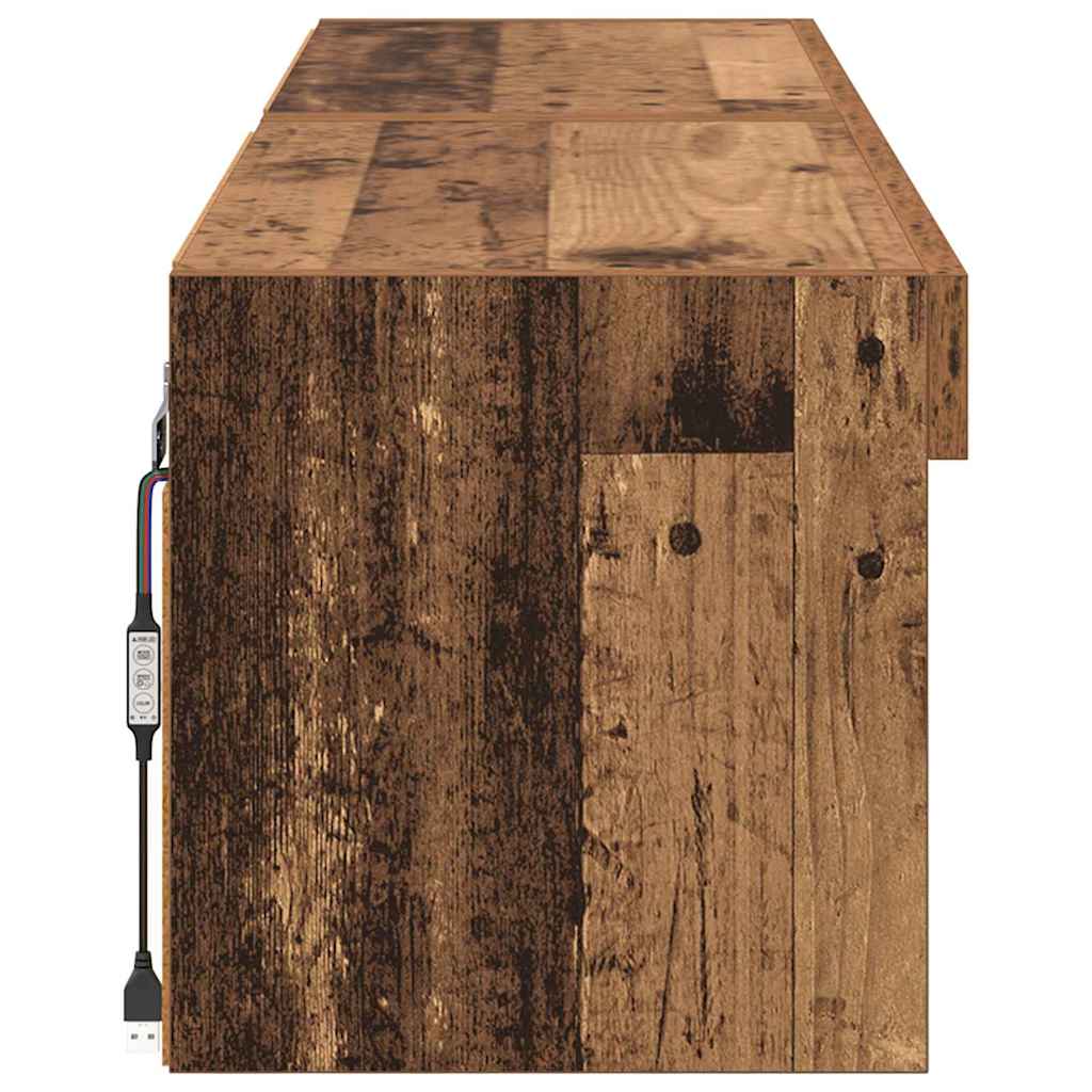 Tv-meubelset 2 pcs Oud Hout 60 x 30 x 30 cm Bewerkt hout is nu te koop bij PeponiXL, paradijselijk wonen!