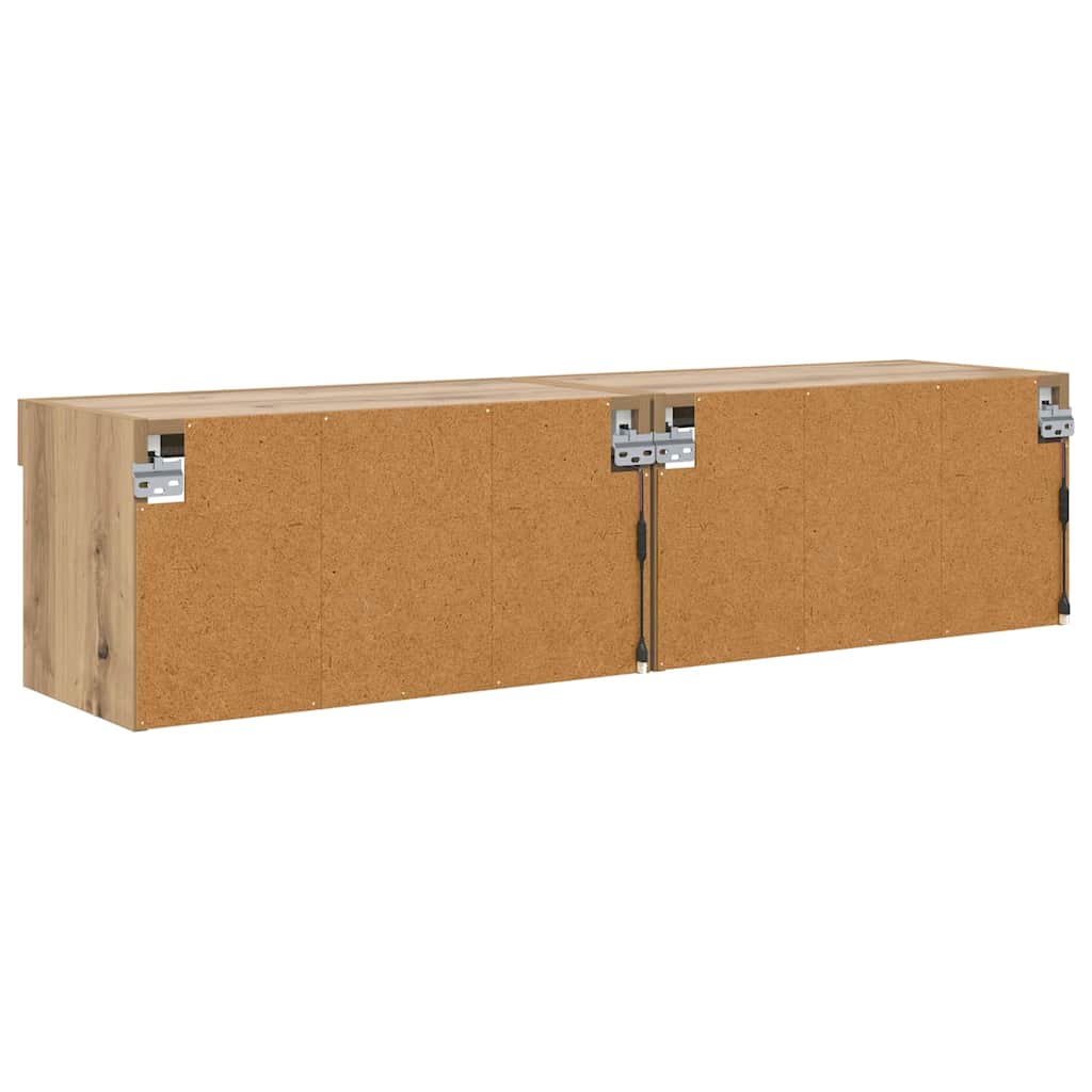 Tv-meubelset 2 pcs Artisan Eiken 60 x 30 x 30 cm Bewerkt hout is nu te koop bij PeponiXL, paradijselijk wonen!