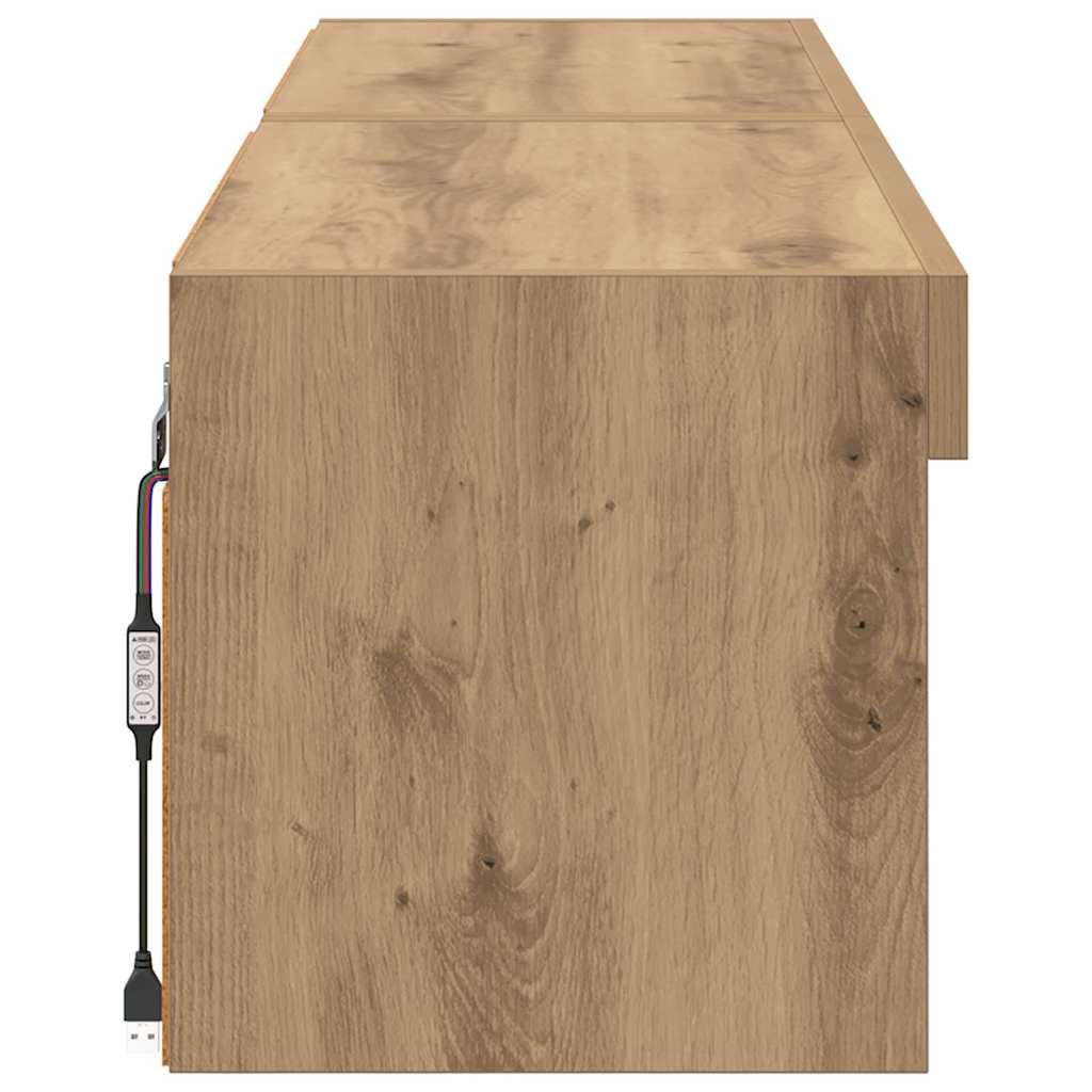 Tv-meubelset 2 pcs Artisan Eiken 60 x 30 x 30 cm Bewerkt hout is nu te koop bij PeponiXL, paradijselijk wonen!
