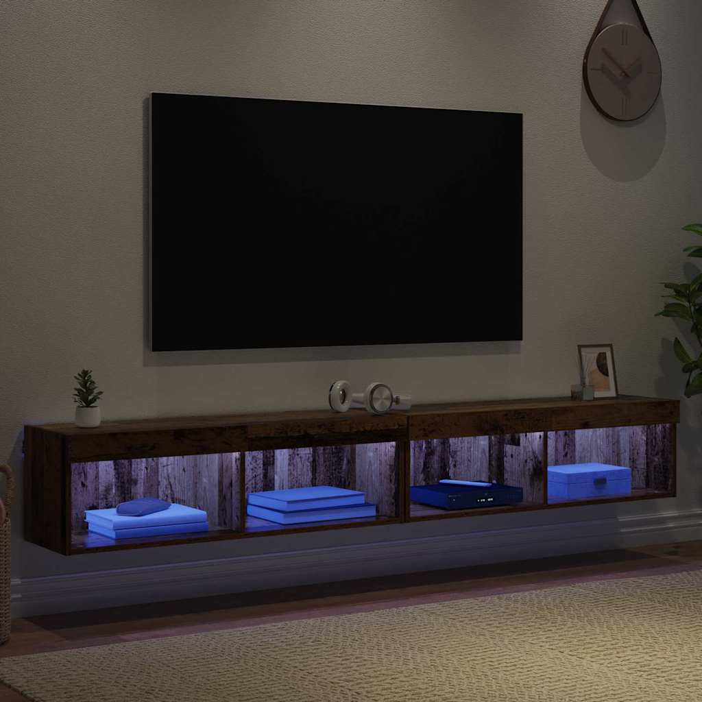 Tv-meubelset 2 pcs Oudhout 100 x 30 x 30 cm Bewerkt hout is nu te koop bij PeponiXL, paradijselijk wonen!