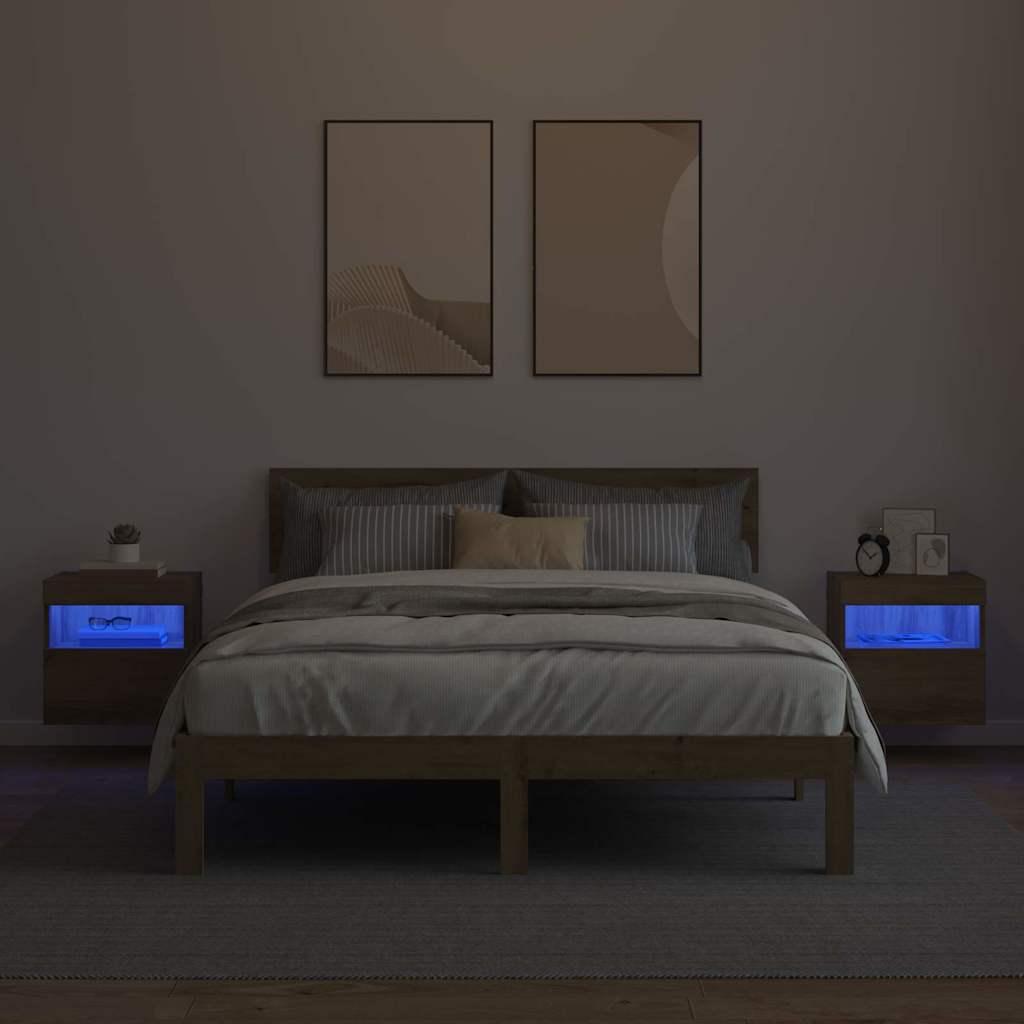 TV Wandkasten 2 pcs Artisan Eiken 40 x 30 x 40 cm Bewerkt hout is nu te koop bij PeponiXL, paradijselijk wonen!