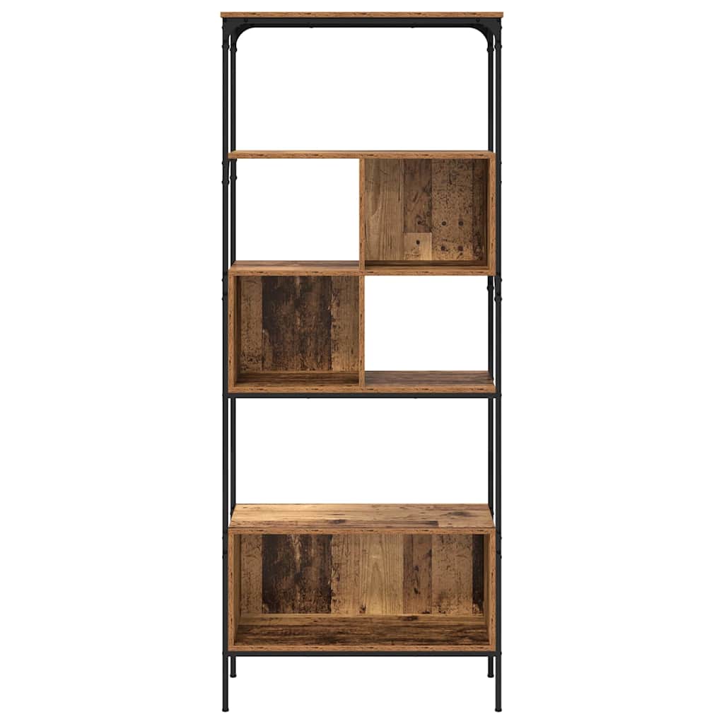 Boekenkast Oud Hout 76 x 33 x 188,5 cm Bewerkt hout is nu te koop bij PeponiXL, paradijselijk wonen!