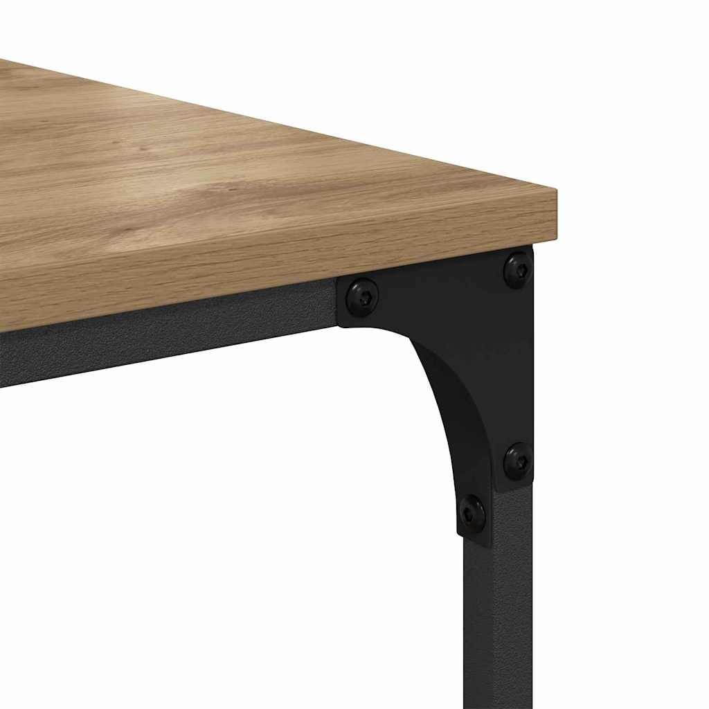 Boekenkast Artisan Eiken 76 x 33 x 188,5 cm Bewerkt hout is nu te koop bij PeponiXL, paradijselijk wonen!