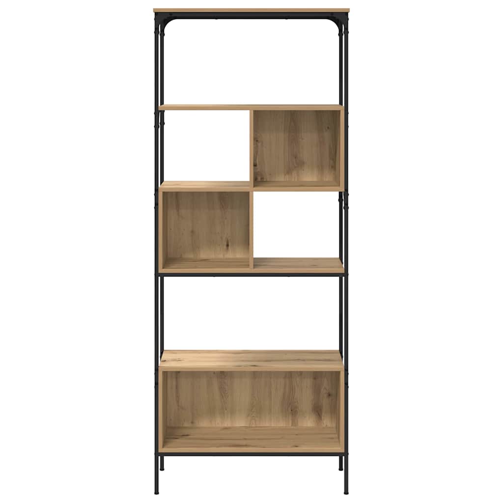 Boekenkast Artisan Eiken 76 x 33 x 188,5 cm Bewerkt hout is nu te koop bij PeponiXL, paradijselijk wonen!
