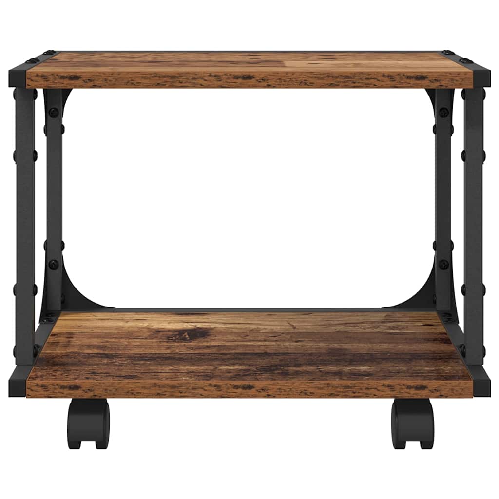 Printerstand Oud Hout 41 x 28 x 33.5 cm Bewerkt hout is nu te koop bij PeponiXL, paradijselijk wonen!