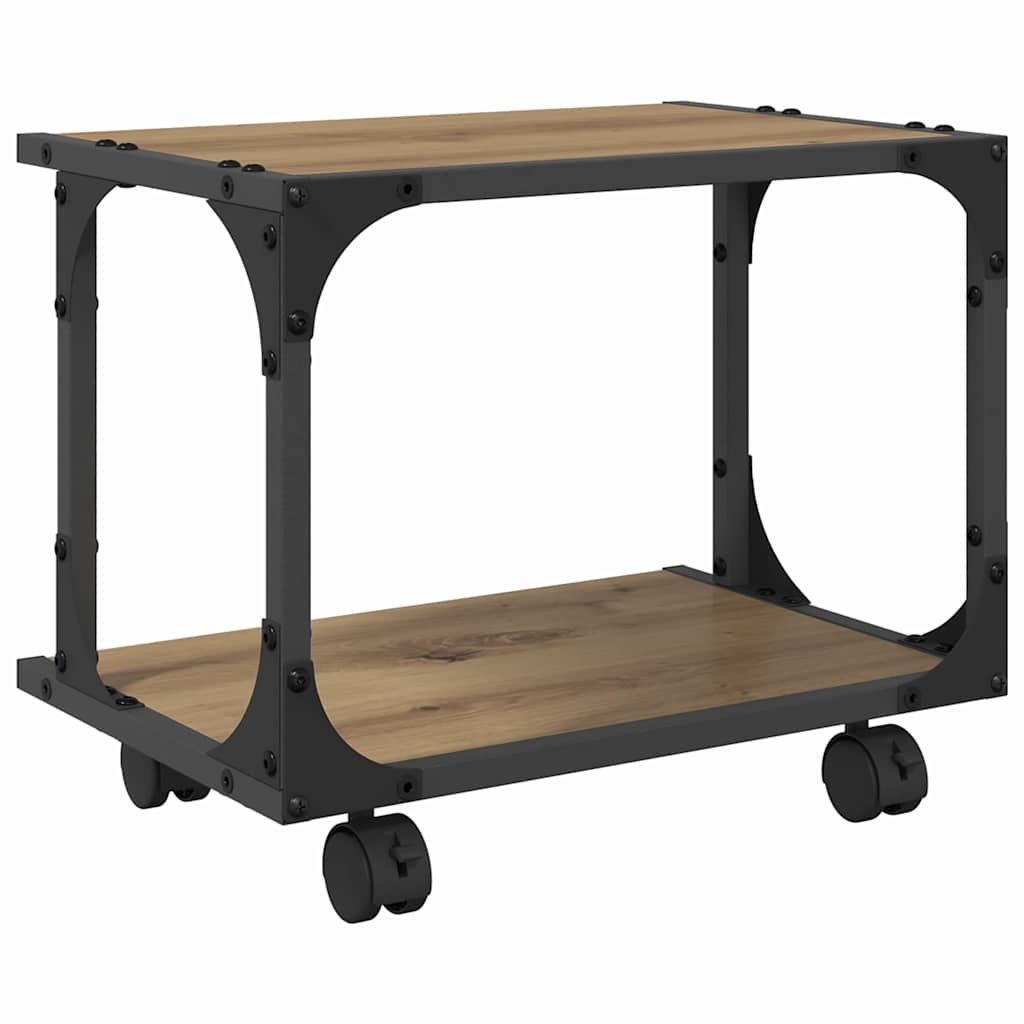 Printerstand Artisan Eiken 41 x 28 x 33.5 cm Bewerkt hout is nu te koop bij PeponiXL, paradijselijk wonen!