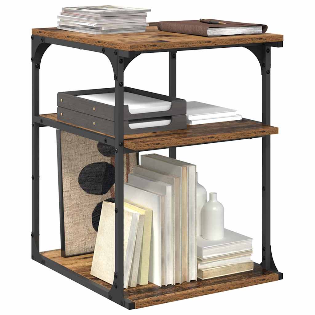 Printerstand Oud Hout 43 x 48 x 64 cm Bewerkt hout is nu te koop bij PeponiXL, paradijselijk wonen!